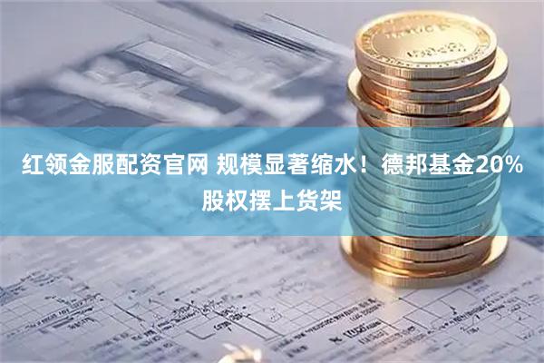 红领金服配资官网 规模显著缩水！德邦基金20%股权摆上货架