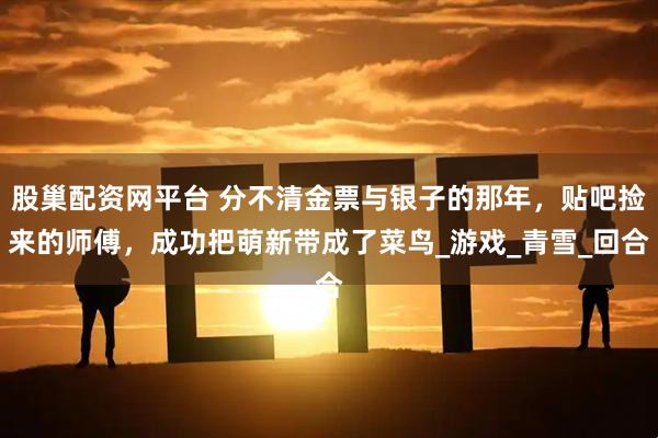 股巢配资网平台 分不清金票与银子的那年，贴吧捡来的师傅，成功把萌新带成了菜鸟_游戏_青雪_回合