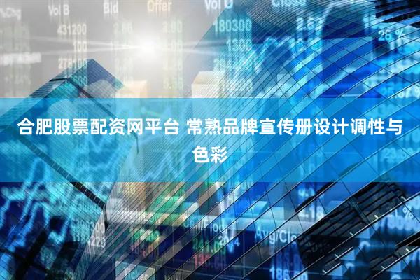 合肥股票配资网平台 常熟品牌宣传册设计调性与色彩