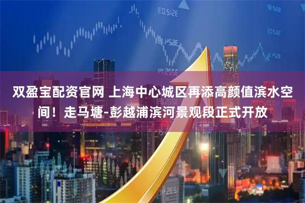 双盈宝配资官网 上海中心城区再添高颜值滨水空间！走马塘-彭越浦滨河景观段正式开放